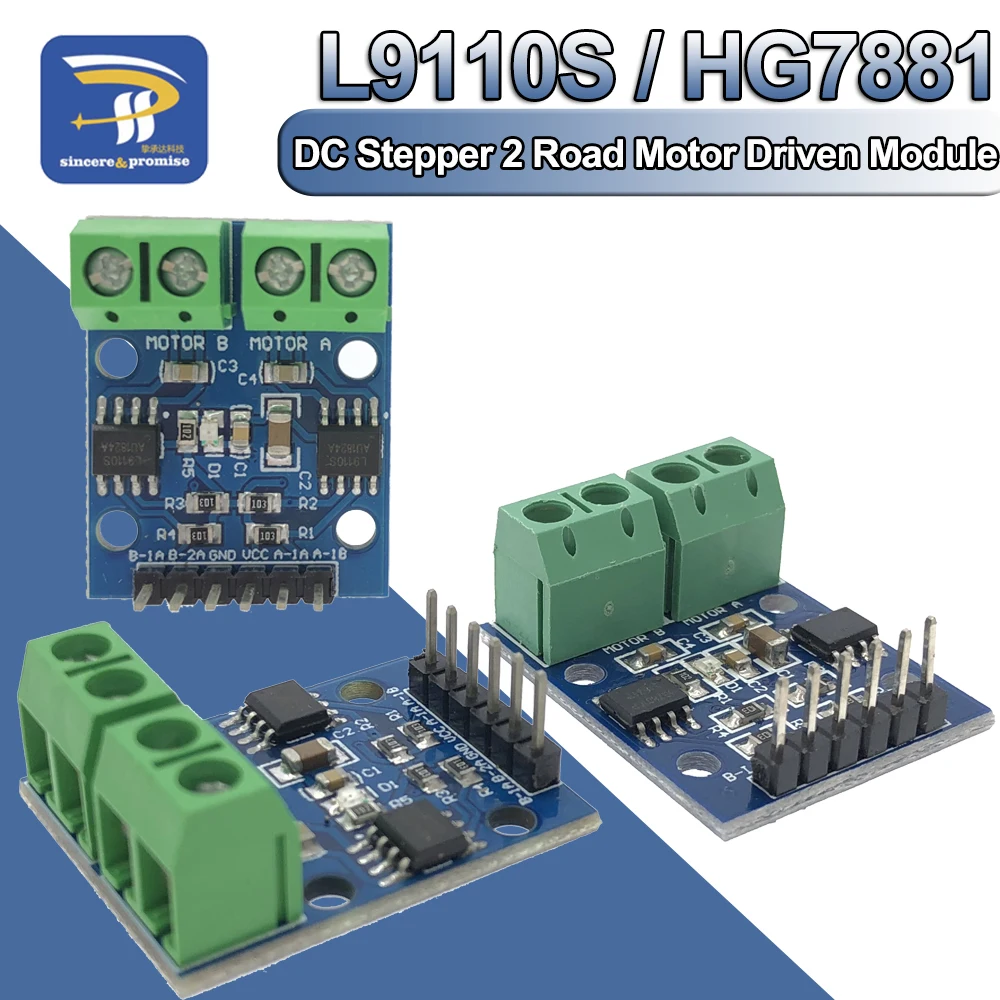 L9110 L9110S / HG7881 HG7881CP Moduł napędzany dwoma silnikami drogowymi dla Arduino 2-kanałowy sterownik silnika krokowego DC Mostek H