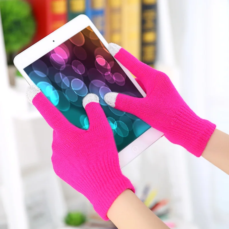 

Unique Multifunction Touch Screen Winter Wrist Gloves Warm Mittens Solid Color Cotton Warmer Smartphones Tablet PC Driving Glove