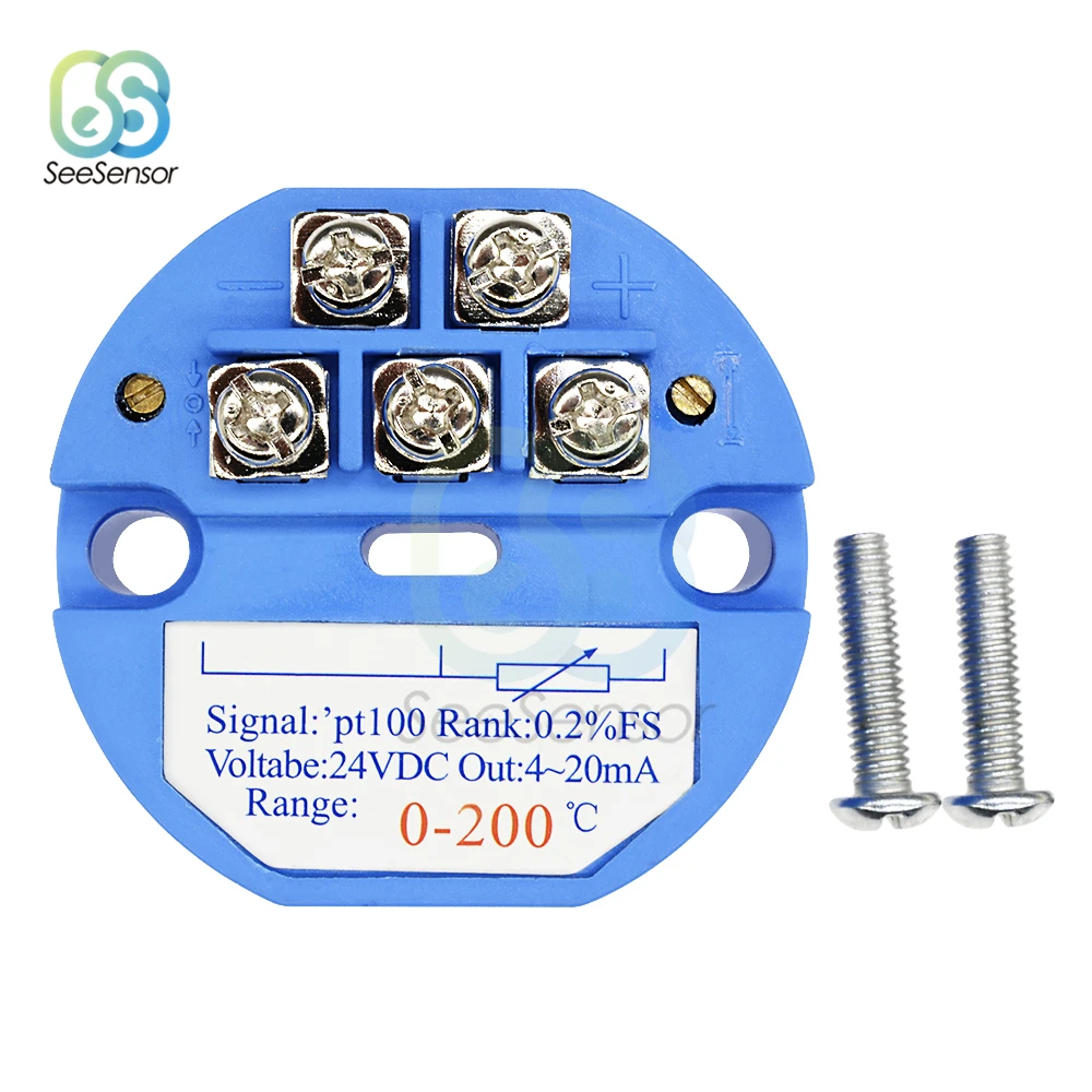 RTD PT100 modulo sensore trasmettitore di temperatura resistenza termica 4-20mA -50-50-50-100 -50-150 100 200 300 400 gradi 0-5V 10V