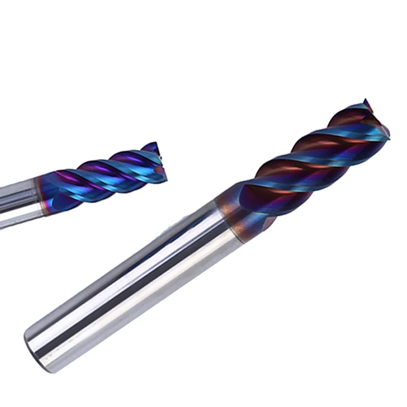 UCHEER 4 flauto HRC55 fresa fresa in metallo duro utensile per il taglio dei metalli rivestimento in lega taglierina in acciaio fresa CNC Router Bit