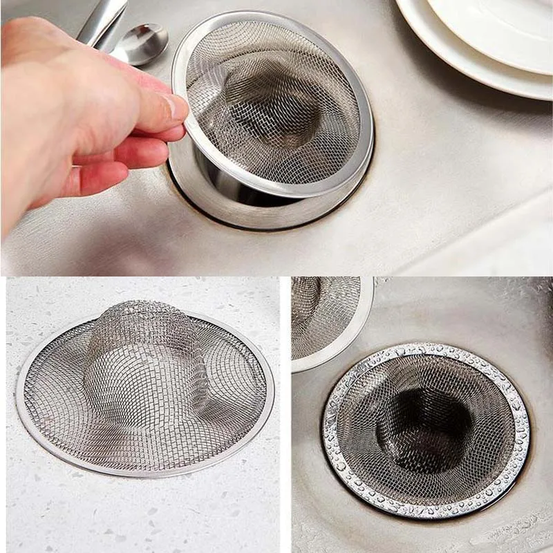 Leak Net Home Floor Drain Kitchen Sink Slag Stainless Steel Kitchen Sink Filter Bathroom Floor Drain Slag Cleaner Food Slag