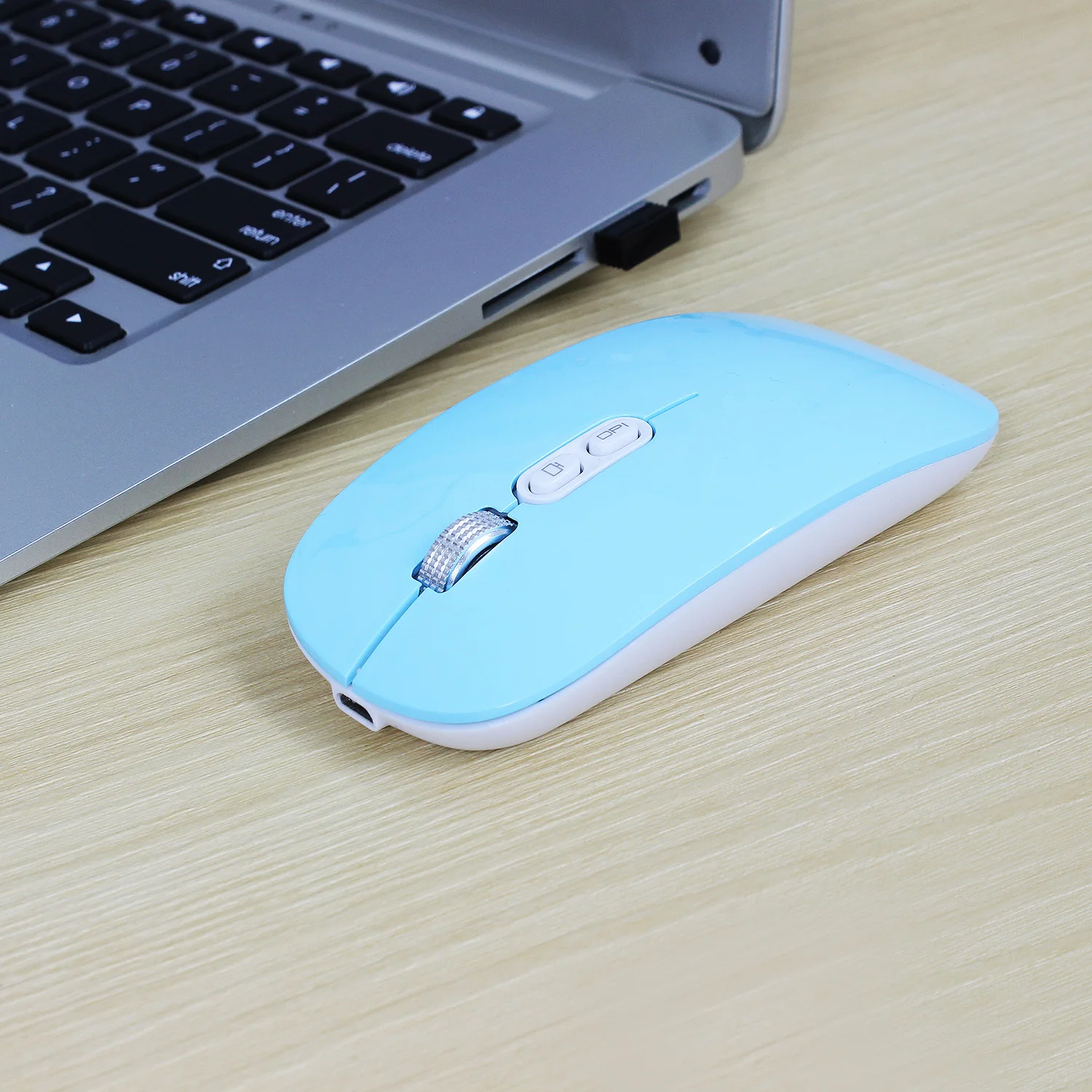 

Ultra-thin Rechargeable 2.4Ghz Wireless Mouse Computer Mute Mouse Wireless Silent Mouse Ergonomic Mice for PC Laptop