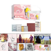 3D Hand Foot Print Mold, DIY Statue Molding, Baby Handprint Footprint Mold Birthday Keepsake Making Tools Kit 6
