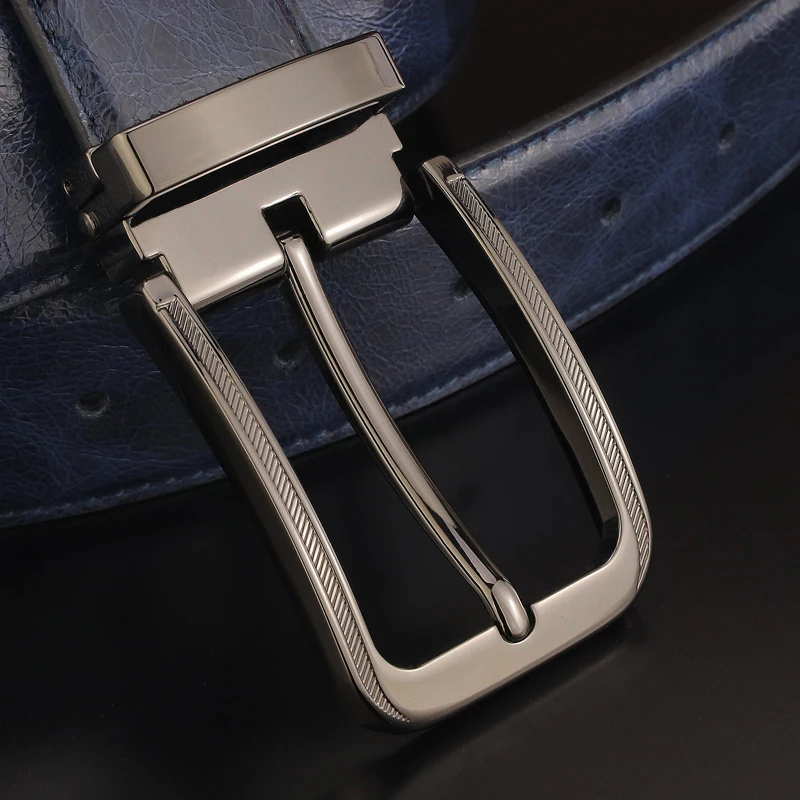 High quality pin buckle genuine leather Cowskin fashion designers  belts luxury brand waist straps Green casual cowhide ceinture