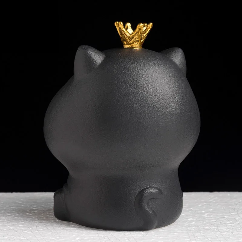 Creativity Cat Cute Ashtray Nordic Modern Painted Crown Cat Ceramic Ashtrays Snacks Candy Storage Ornaments Gift for Boyfriend