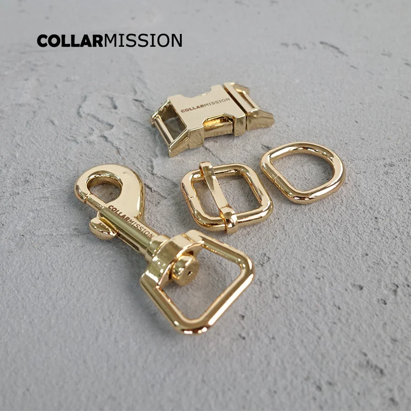 100pcs/lot(metal buckle+adjust buckle+D ring+metal clasp/set)Engrave DIY buckle dog collar part 8 colours 15mm,20mm,25mm,30mm