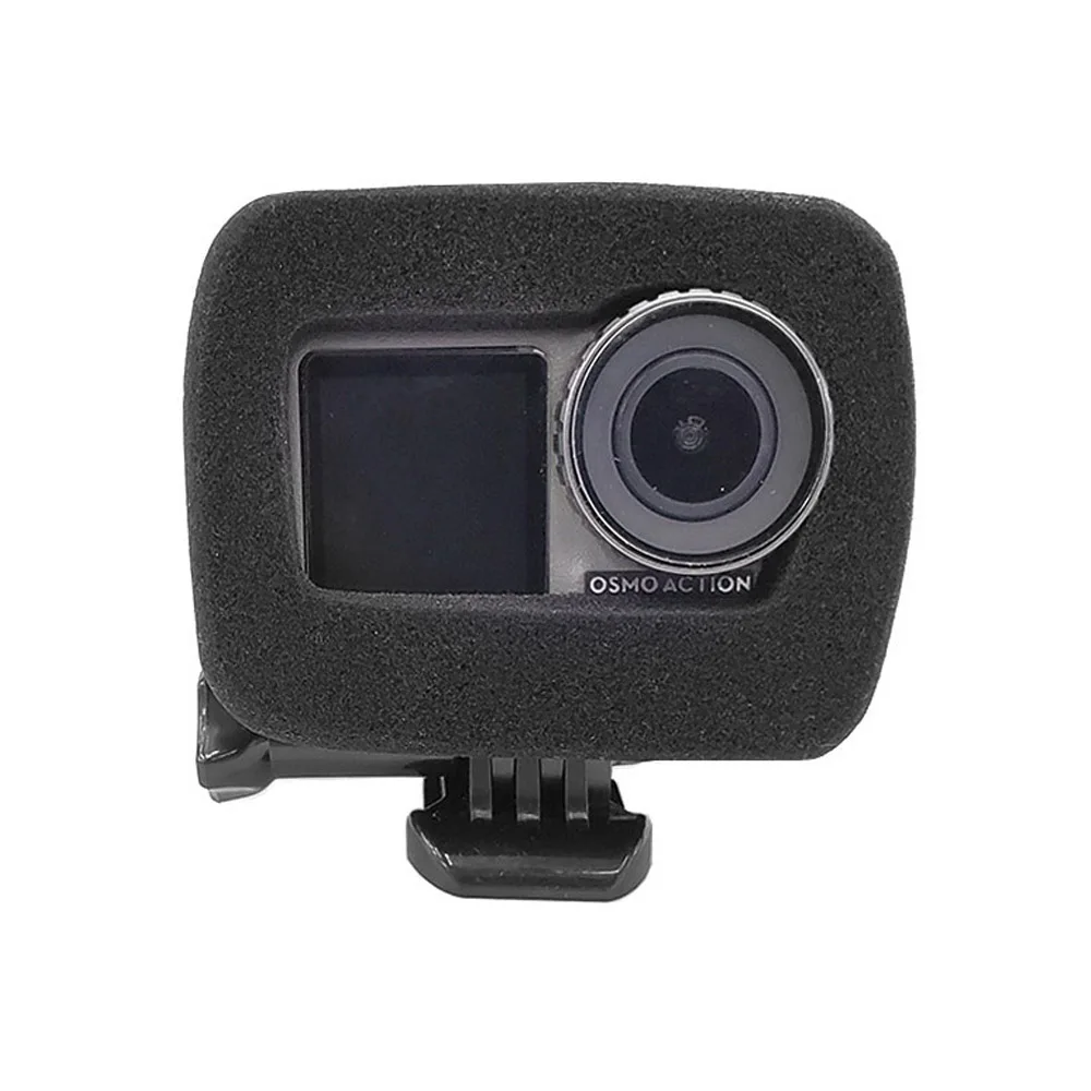 TUYU Schaum Windschutzscheibe Windschutz Gehäuse Fall Für Dji Osmo Action Kamera Schwamm Windproof Cap Wind Lärm Zu Reduzieren