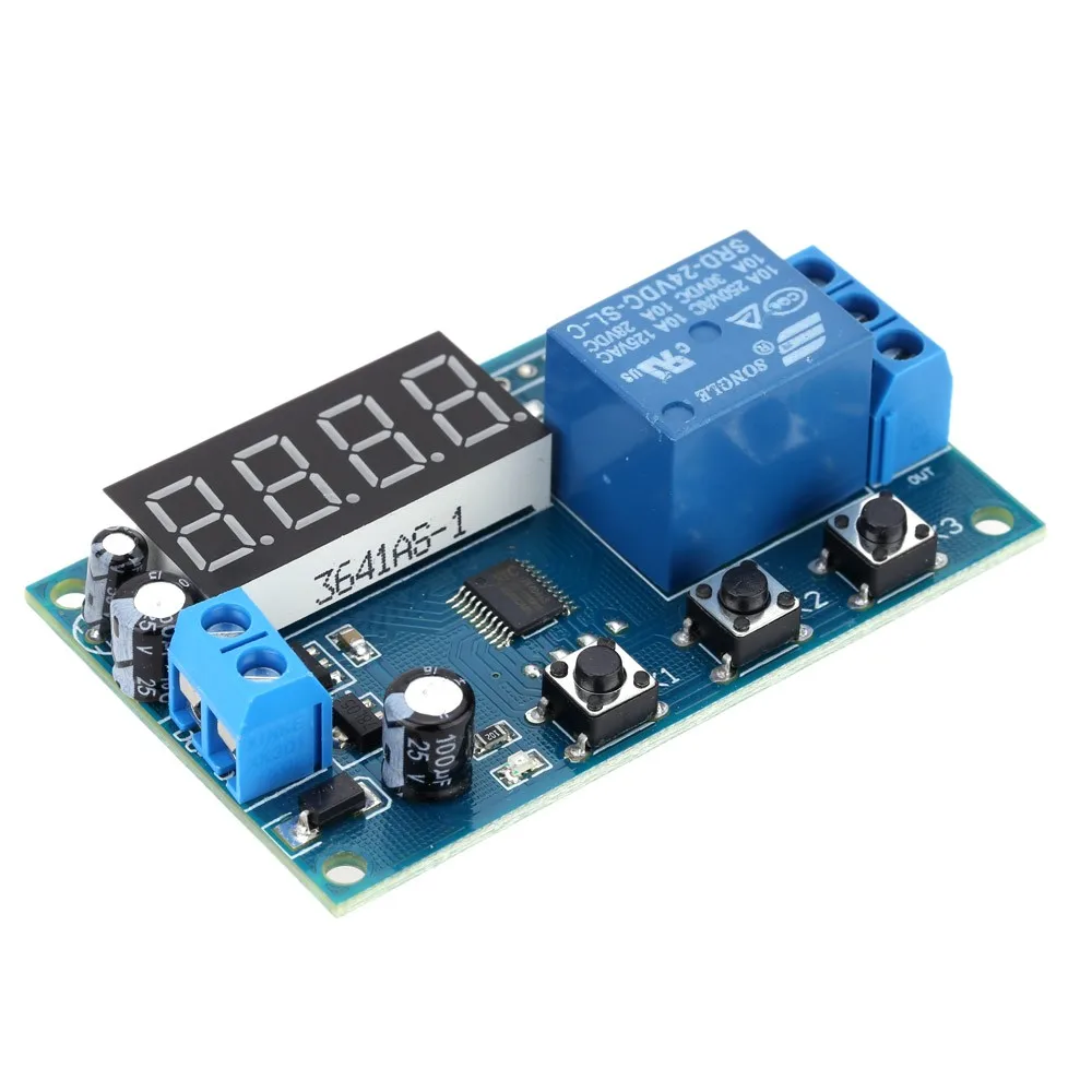 Multifunctionele Vertragingstijd Module Schakelaar Controle Relais Cycle Timer Dc 12V