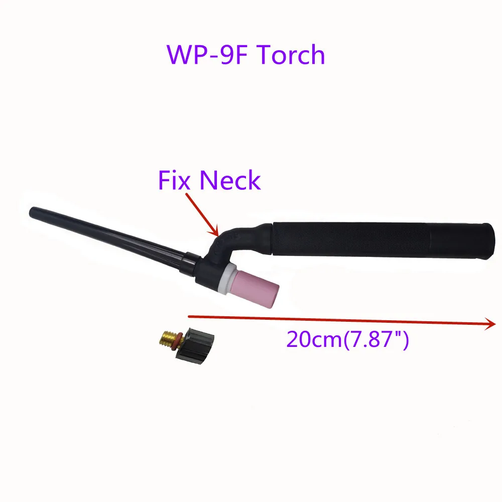 WP9 TIG Torch GTAW Gas Tungsten Arc Welding Gun Argon Air Cooled WP9V Gas Valve WP9F Flexible Neck TIG Welding Torch