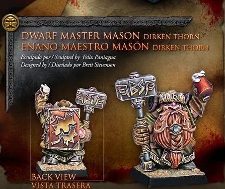 model kit resin kit Avatars of War 28242 Dwarven Stone Master 28mm