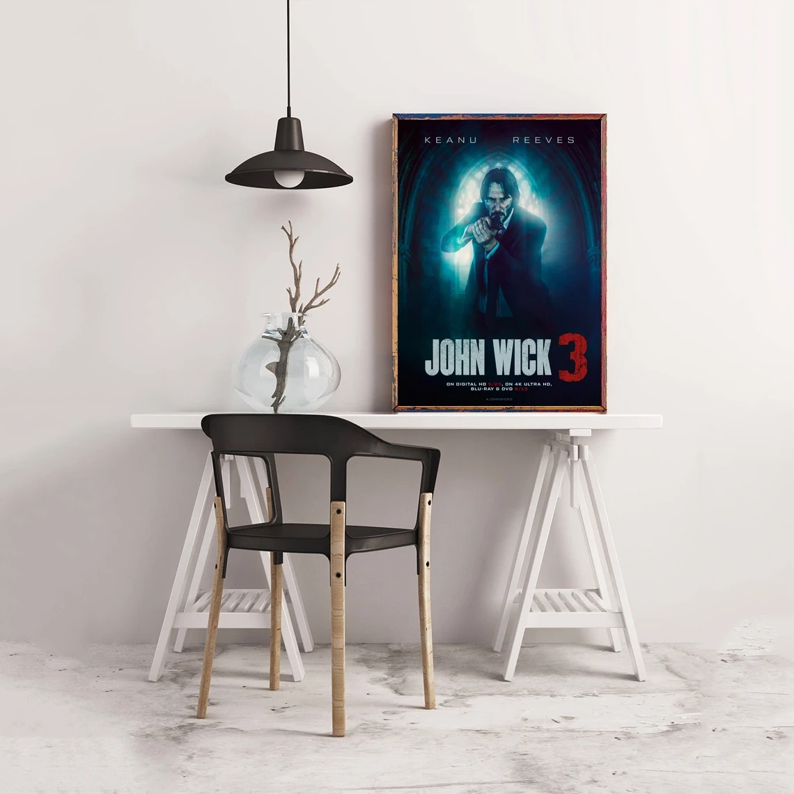 John Wick 3 Movie Poster Canvas Print Wall Painting Home Decoration