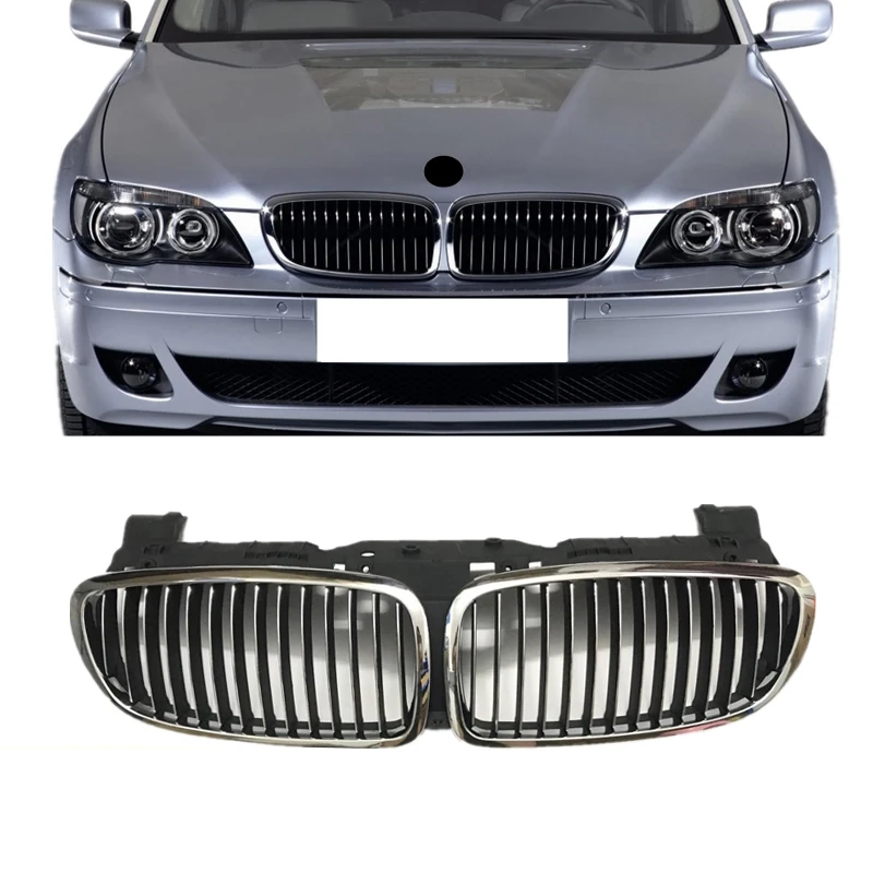 Chrome Front Hood Grille For 06-08 BMW E65 E66 7-Series Sedan 730i 730li 735i 735li 740i 740li 745i 745li 750i 750li 760i 760li