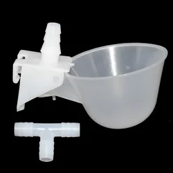 2 pcs  8 mm -12 mm Poultry Automatic Bird Chicken Drinking Cup Plastic Drinking Bowl Pet Farm Animal Feeding Poultry supplies