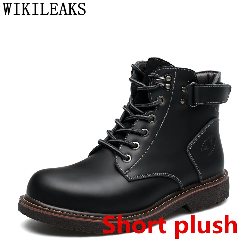 genuine leather boots men ankle boots men winter shoes men snow boots man shoes zapatos de hombre erkek ayakkabi bota masculina