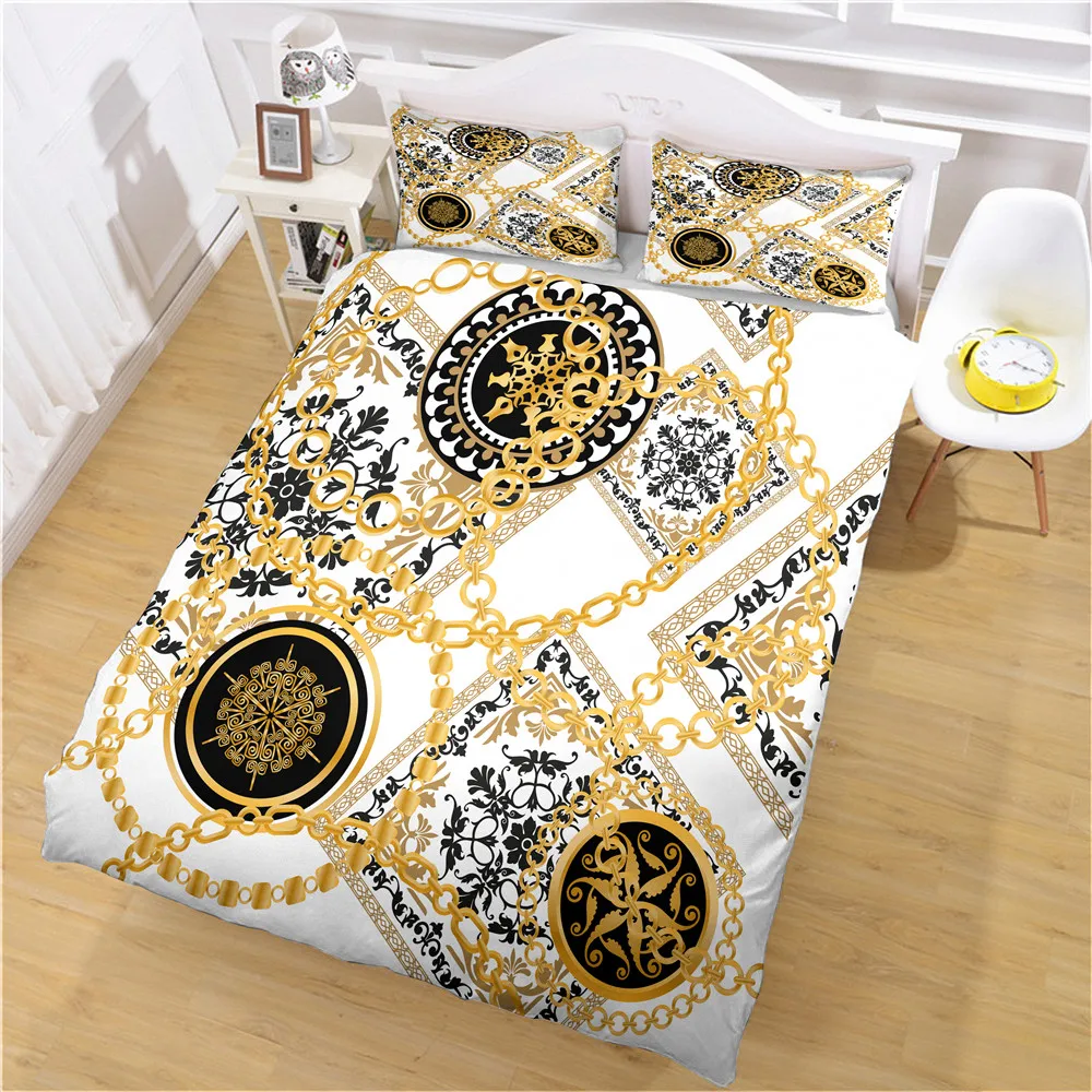 Bracelet Jewelry Modern Duvet Cover Set  King Queen Double Full Twin Single Size Bed Linen Set