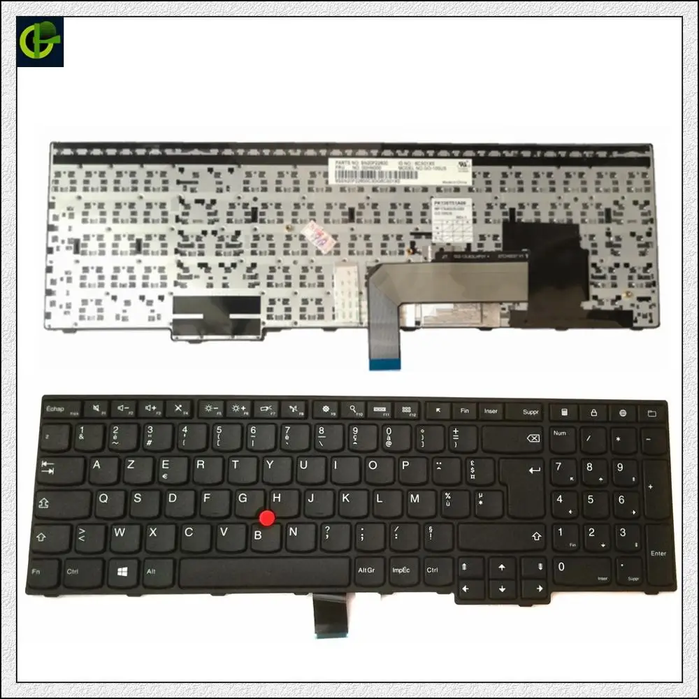 

French Azerty keyboard for lenovo thinkpad edge e550 e550c e555 e555c e560 e560p e565 sn20f22485 00hn085 00hn085 nsk-z50st FR