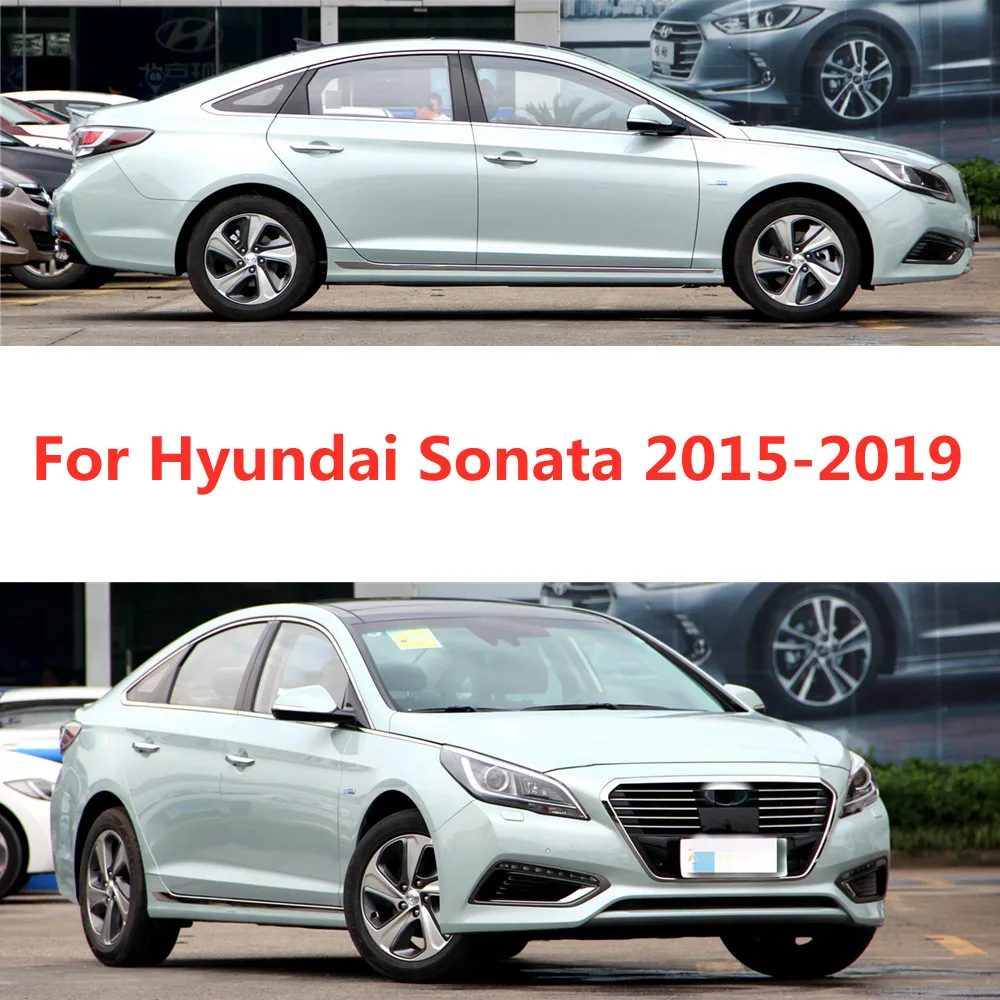 Car Window Visor Rain Sun Smoke Guard Deflector Cover Vent Shade Awnings Shelters For Hyundai Sonata 2015 - 2019