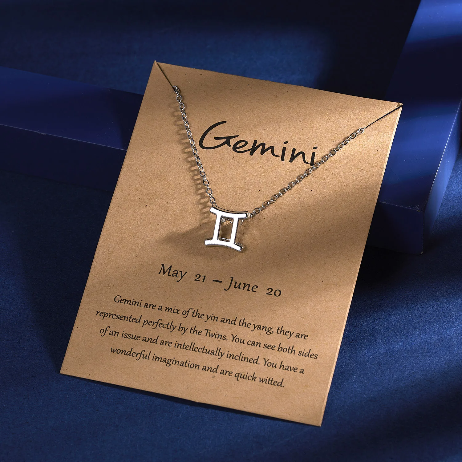 Zodiac Sign Pendant Necklace For Women 12 Constellation Jewelry Choker Charm Silver Color Chain Birthday Card Gift Female Collar