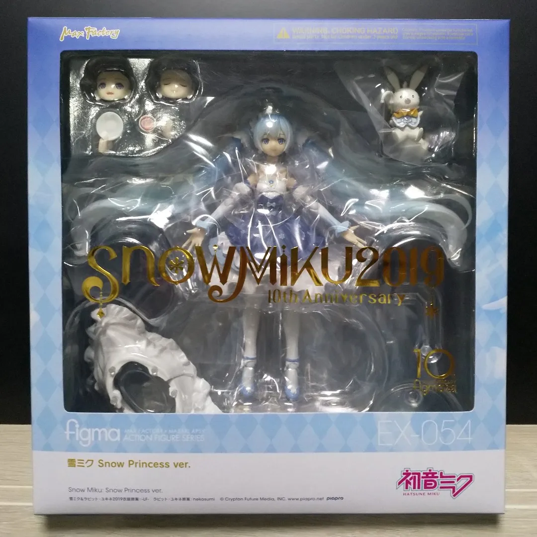 Anime Figma EX-054 Snow Miku 2019 Statue Figure Model Toys