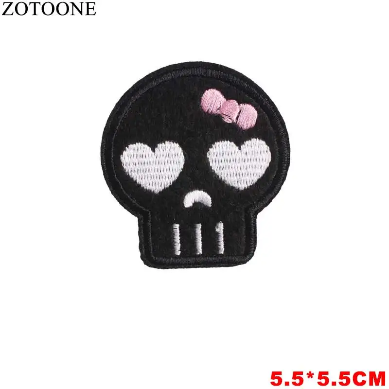 Skull Wolf badge Patches For Stripe Clothes Patch A-level Washable Iron On Applique DIY Clothing Sticker