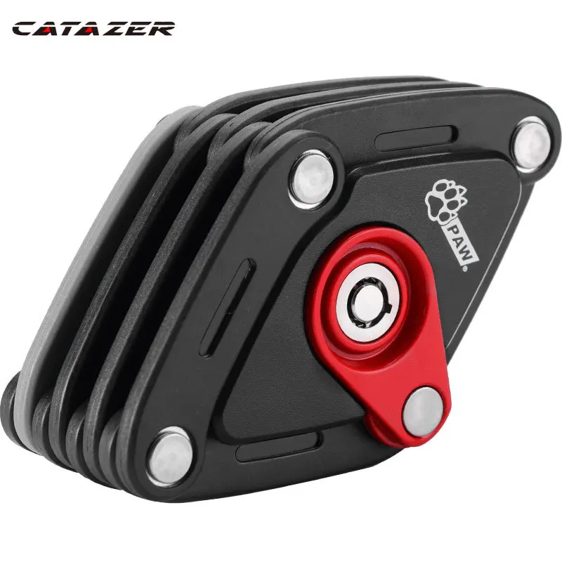 

Bicycle Foldable Lock W/ Bracket Mount on Bike Handy Pocket Key Storage Lock Type Safe Zinc Alloy Steel Locking bicycle parts