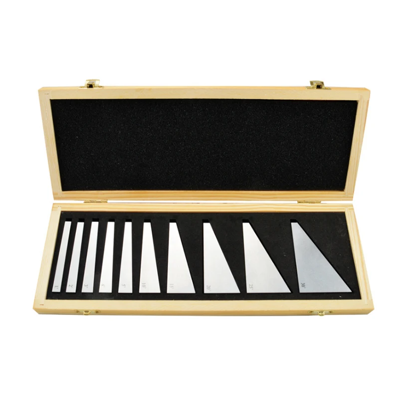 12pcs Precision Angle Block Set 1/4 to 30 Degree Lathe Gauge Milling Machinist Lathe Gauges Tools Durable