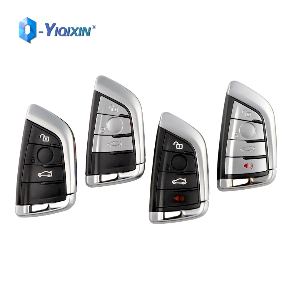 

YIQIXIN Remote Smart Card Key 3/4 Buttons Shell Case For BMW 1 2 3 4 5 6 7 Series X1 X3 X5 X6 X5M X6M F Class Fob Insert Blade