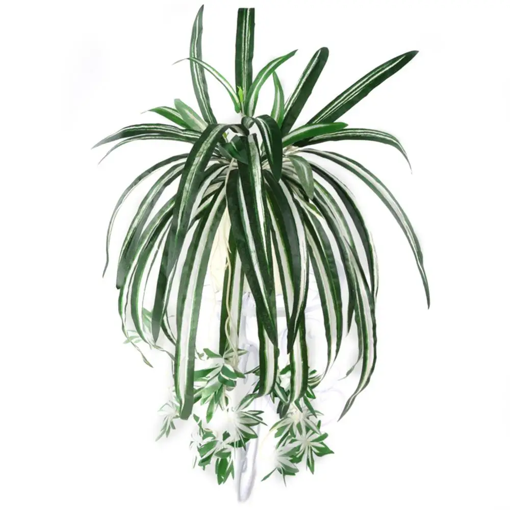 1Pc Artificial Green Plants Chlorophytum Comosum Faux Greenery Home Hotel Decor Artificial Spider Plant Fake Foliage Flowers