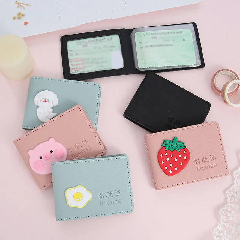 

Driver's License Cover Women Men PU Leather Case Driver's License Holder Cover for Driving Documents Folder Wallet Unisex ID Bag
