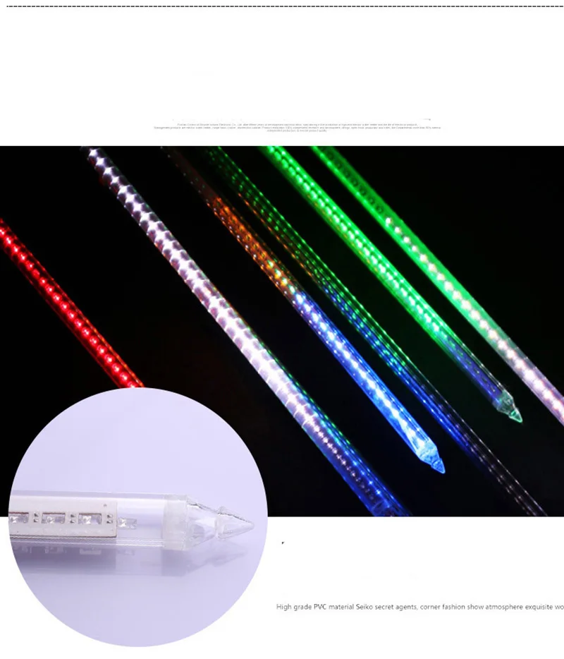 10 tubo 80cm smd luzes led meteoro chuva lanterna uk eua ue dia de natal ao ar livre iluminação decorativa luz cordas