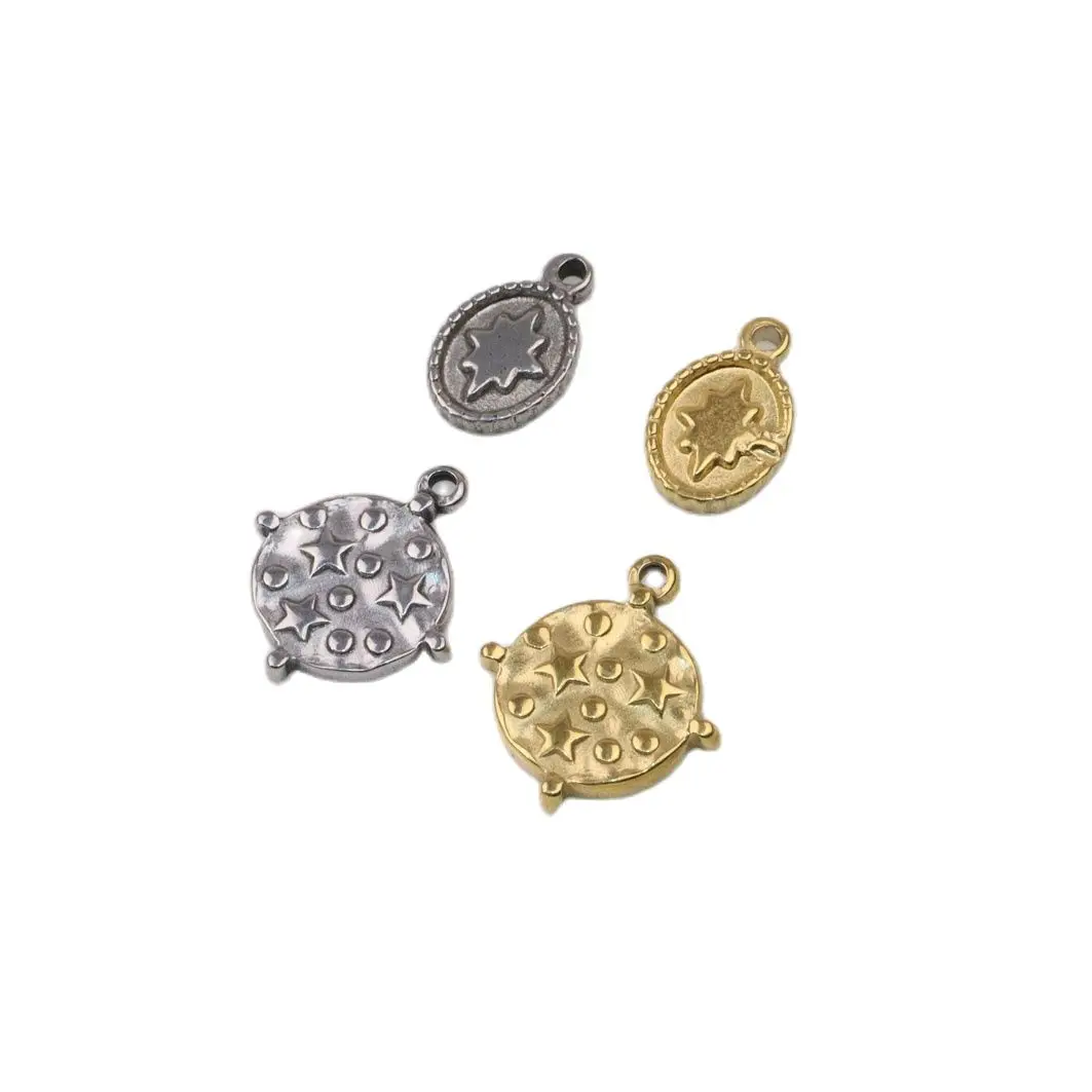 

5 шт., 8 мм, оптовая продажа, литые круглые подвески из нержавеющей стали, подвеска «сделай сам», ожерелье, серьги, браслеты, бесцветные