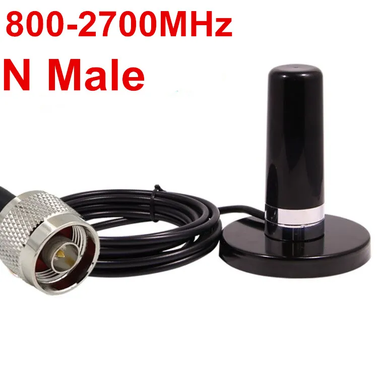 LTE 4G N male  800-2700M GSM 2G 3G  omni magnet base antenna mobile radio car antenna UHF male