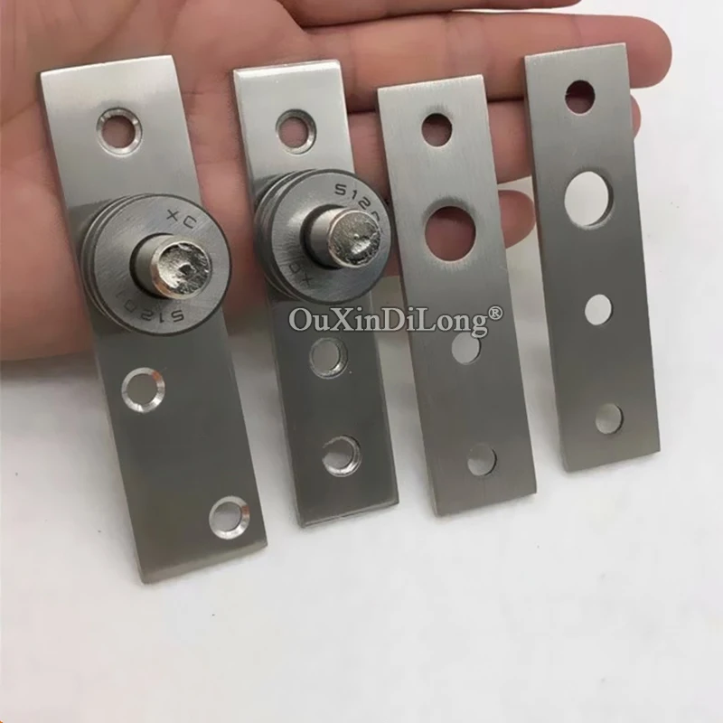 Brand New Stainless Steel Door Pivot Hinges Freely Rotation Invisible Hidden Furniture Door Hinges Load-bearing 150KG