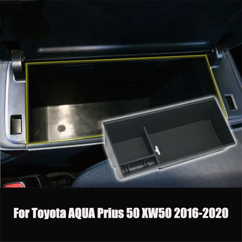 Scatola di Immagazzinaggio bracciolo Auto Organizer Accessori per Toyota AQUA Prius 50 XW50 2016 2017 2018 2019 2020 4th Gen MK4 stivaggio Riordino