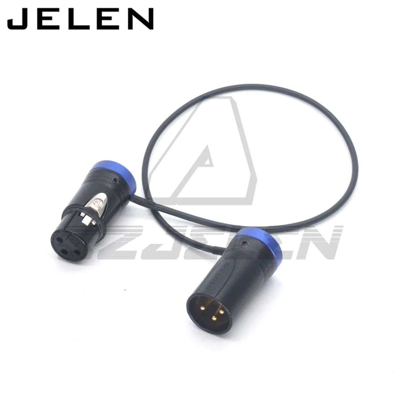 SZJELEN Low-Profile XLR NEUTRIK 3pin XLR Stecker auf 3pin XLR Buchse Audio Line, Verwendung SOMMER SOD-14 Audiokabel Rot Blau Schwarz Grün 5