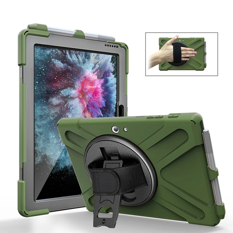 

Heavy Duty Shockproof Case For Microsoft Surface Go 2 10.5" 1901 Tablet Kickstand Silicon Cover for New Surface go 2 GO2 case