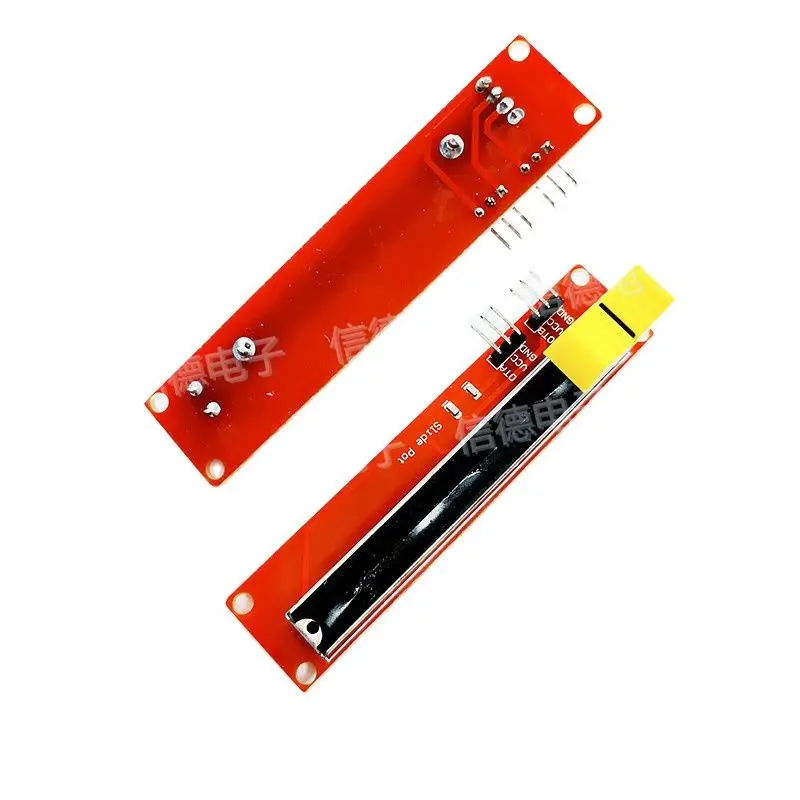 Potenciômetro deslizante eletrônico do ajuste da placa vermelha/quadro-negro dos blocos de construção