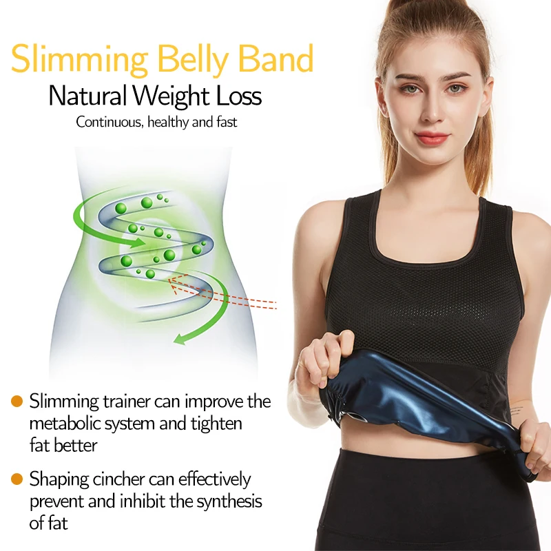 Women Body Shaper Vest Sweat Band Shapewear Slimming Girdle Tummy Weight Loss Belt Workout Breathable Air Layer Tank Top Sauna