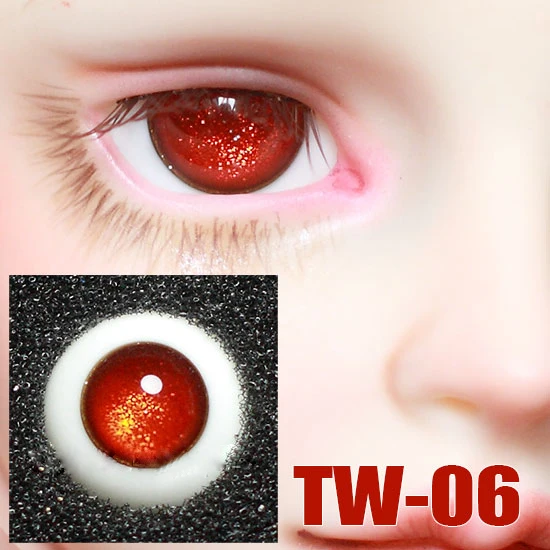 Doll safety eyes 16mm shining no Eye pupil glass eyes for 1/3 1/4 BJD DD SD MSD doll safety eyes doll accessories TW-06