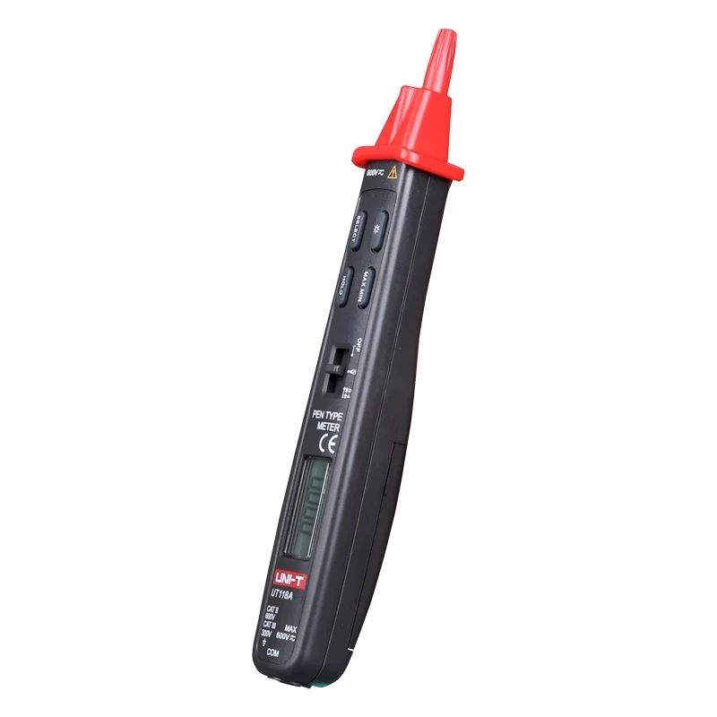 UNI-T tipo di penna multimetro digitale 3000 conta UT118B AC DC rivelatore di tensione resistenza Tester del Tester di capacità