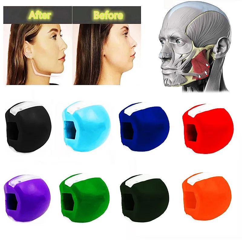 Thin Face Masseter Pop N Go Mouth Jawline Jaw Muscle Chin Lifting massage  Exerciser Ball Chew Bite Breaker Training skin care