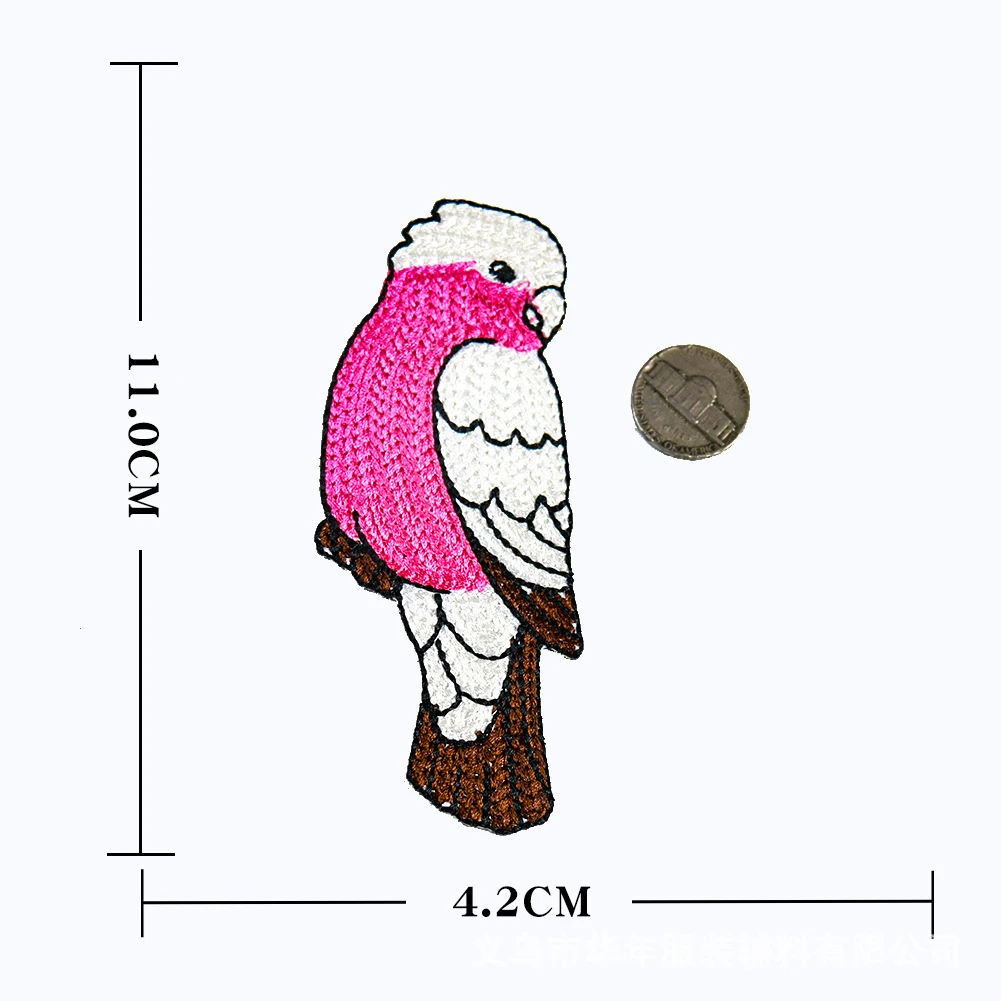 Fine 1pcs Lovely Bird Patches Sewing On Iron On Embroidered Applique Cute Fabric Patch Clothes Bags DIY Decoration Patches