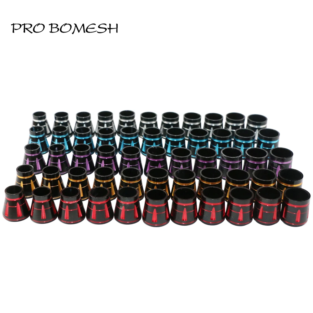 Pro Bomesh 5pcs/Lot Aluminum Front Trim Fishing Reel Seat Decorative Trim Part DIY Fishing Rod Building Component Accessory view 3