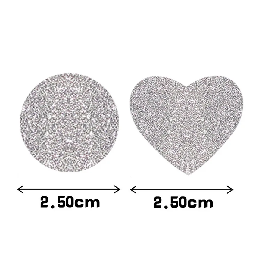 50-300pcs Silver Shiny Heart Shaped Stickers Seal Labels for Gift Package wedding decor Small Business Commodity Decoration