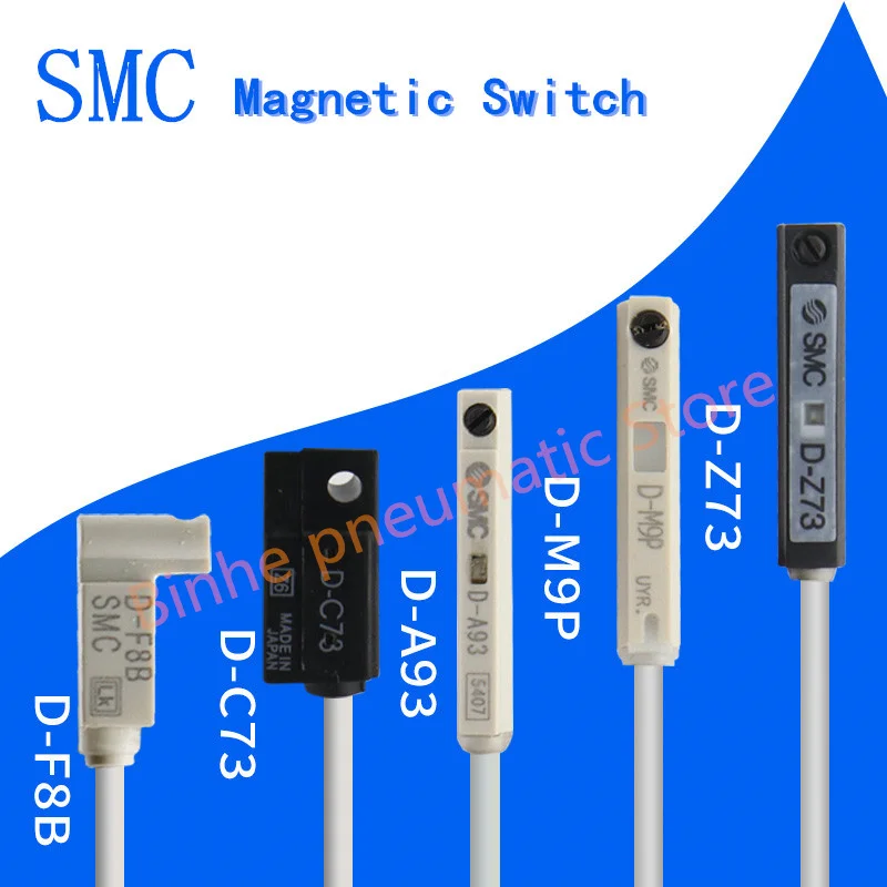 SMC Reed Auto Switch Direct Mounting Style Magnetic Switch D-A73L/D-A93L/D-C73L/D-Z73L/D-R731L/D-R732L，magnetic induction sensor