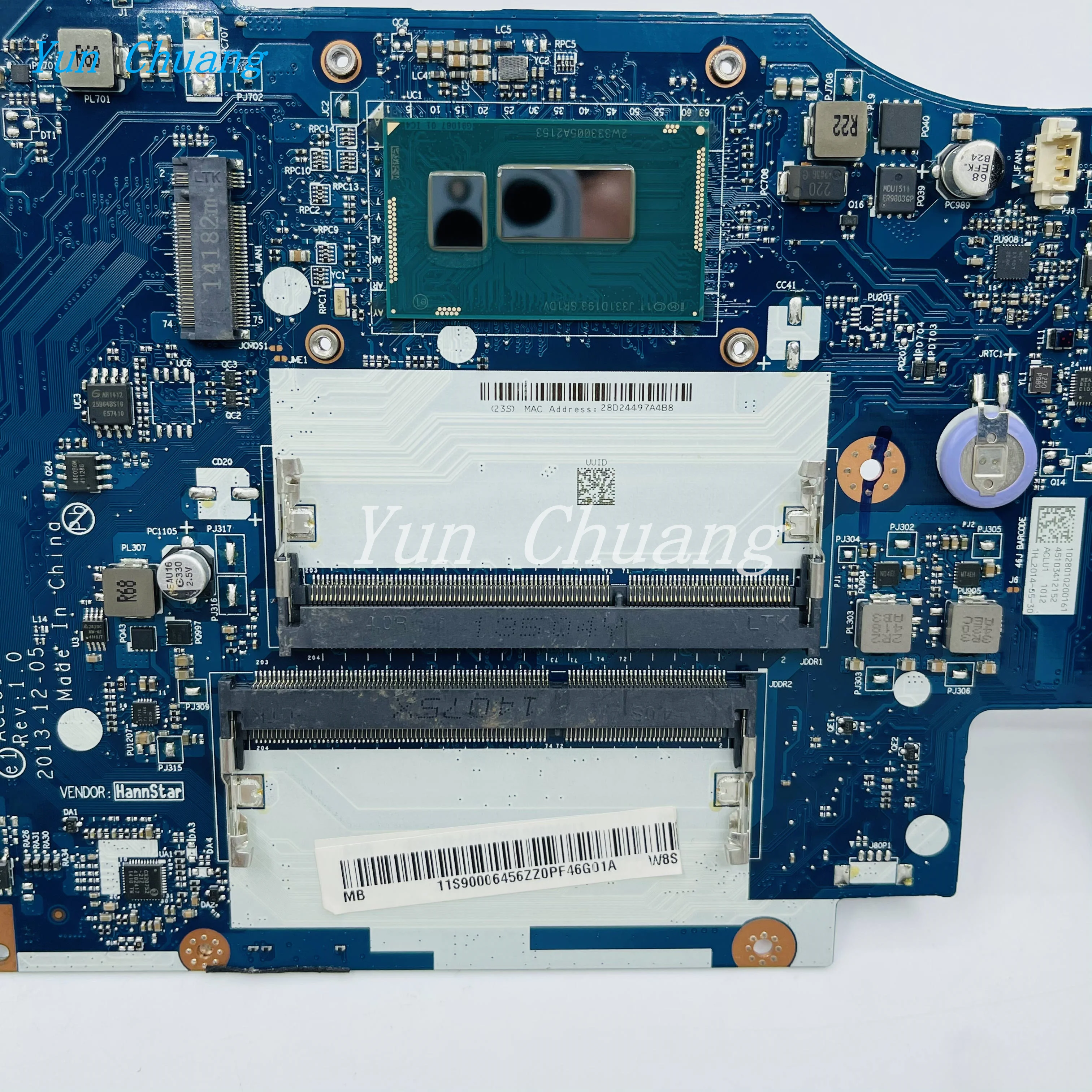 Imagem -05 - Uma Nm-a272 Z4070 Laptop Motherboard Mainboard para Lenovo Ideapad G40-70 Sr1dv 2957u Cpu Ddr3l 100 Teste 90006456 Aclu1 Aclu2