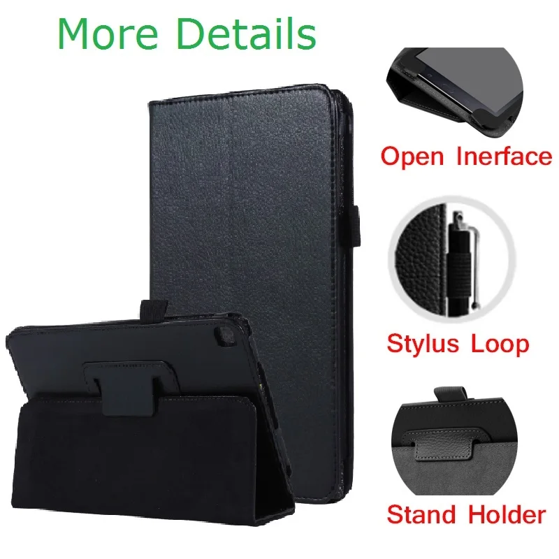Folio Coque for Samsung Galaxy Tab A 8.0 2019 S Pen SM-P200 P205 Case Magnetic Smart PU Auto-Sleep for Samsung P200 Stand Cover