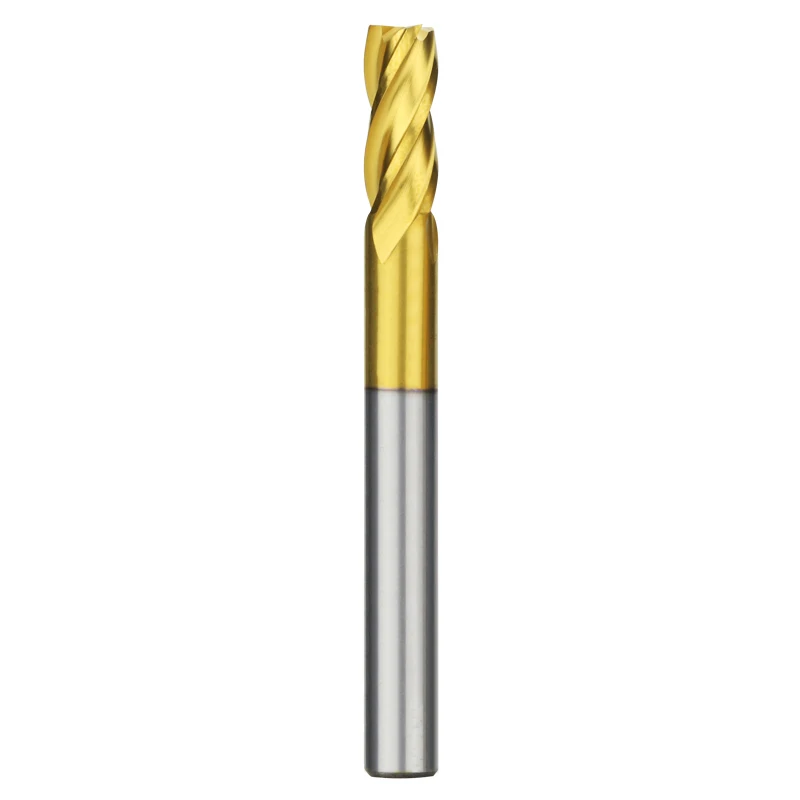 SQ End Mill M35 High Speed Steel With Cobalt And Titanium Coating 3mm-12mm 2F 4FMilling Cutter Can Process Metal