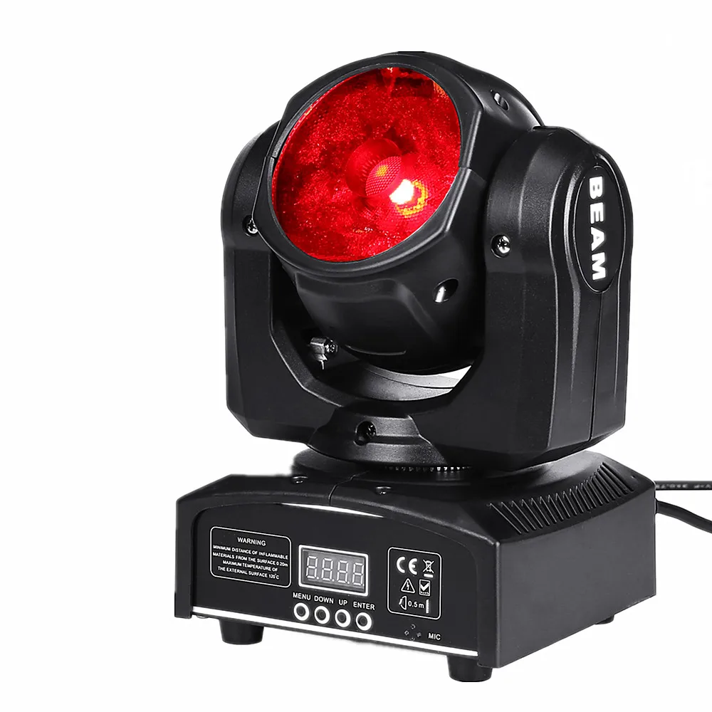 Imagem -02 - Led Movendo Cabeça Feixe de Luz Rgbw Movendo Cabeças Luzes Super Brilhante Led dj Spot Luz Controle Dmx 4in 60w