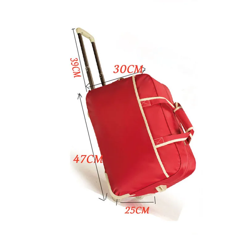 Women Travel Bag on Wheels Luggage SuitcaseTrolley High Quality Luggage Rolling Suitcase Female Casual Thickening Rolling Case